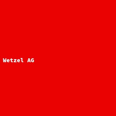 Hersteller: Wetzel AG