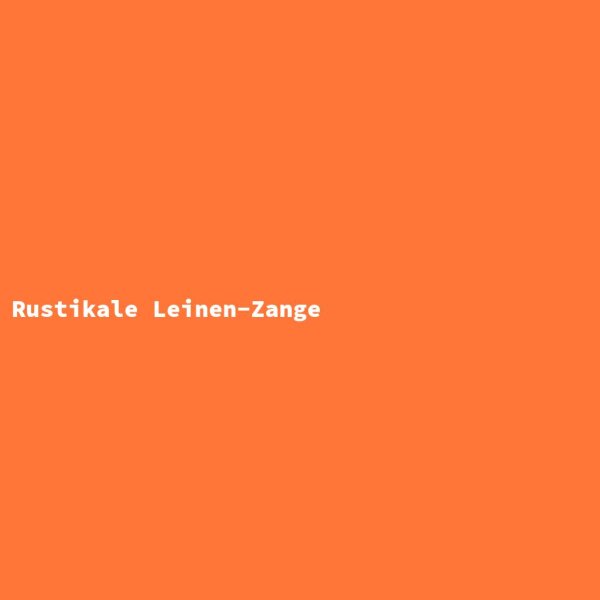 Rustikale Leinen-Zange