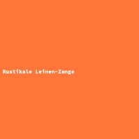 Rustikale Leinen-Zange