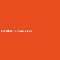 Rustikale Leinen-Zange