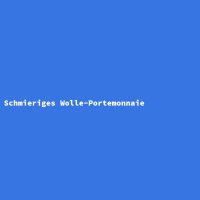 Schmieriges Wolle-Portemonnaie