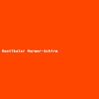 Rustikaler Marmor-Schirm