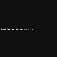 Rustikaler Marmor-Schirm