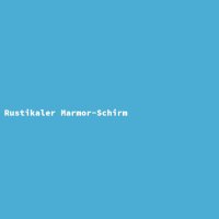 Rustikaler Marmor-Schirm