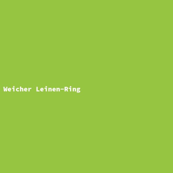 Weicher Leinen-Ring